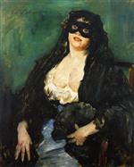 Lovis Corinth  - Bilder Gemälde - The Black Mask