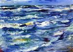 Lovis Corinth  - Bilder Gemälde - The Sea near La Spezia