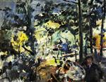 Lovis Corinth  - Bilder Gemälde - The Walchensee, On the Terrace