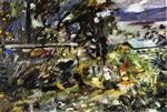 Lovis Corinth  - Bilder Gemälde - The Walchensee, Silberweg