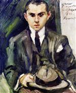 Lovis Corinth  - Bilder Gemälde - Thomas with His Hat in His Hand