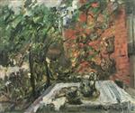 Lovis Corinth  - Bilder Gemälde - Vespers on the Balcony