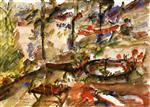 Lovis Corinth  - Bilder Gemälde - Walchensee Landscape