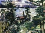 Lovis Corinth  - Bilder Gemälde - Walchensee, Morning Fog