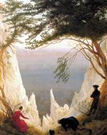 Caspar David Friedrich - Bilder Gemälde - Chalk Cliffs on Rügen