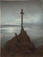 Caspar David Friedrich - Bilder Gemälde - Cross on the Baltic Sea