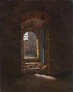 Caspar David Friedrich - Bilder Gemälde - Doorway in Meissen