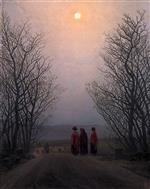 Caspar David Friedrich - Bilder Gemälde - Easter Morning