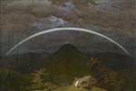 Caspar David Friedrich - paintings - Gebirgslandschaft mit Regenbogen