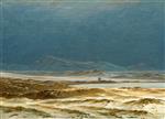 Caspar David Friedrich  - Bilder Gemälde - Northern Landscape, Spring