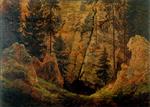 Caspar David Friedrich  - Bilder Gemälde - Rocky Valley