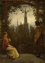 Caspar David Friedrich  - Bilder Gemälde - The Gazebo