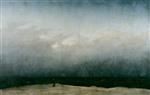 Caspar David Friedrich  - Bilder Gemälde - The Monk by the Sea