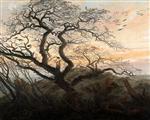 Caspar David Friedrich  - Bilder Gemälde - The Tree of Crows