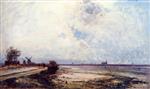 Johan Barthold Jongkind - Bilder Gemälde - Dutch Landscape