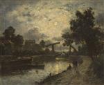 Bild:Nocturnal Landscape with a Drawbridge