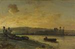 Johan Barthold Jongkind  - Bilder Gemälde - River Scene