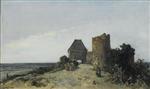 Johan Barthold Jongkind  - Bilder Gemälde - Ruins of the Rosemont Castle