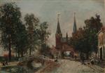 Johan Barthold Jongkind  - Bilder Gemälde - Scene at Delft