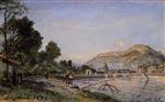 Bild:The Banks of the Isere at Grenoble in Spring