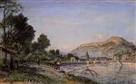 Johan Barthold Jongkind  - Bilder Gemälde - The Banks of the Isere at Grenoble in Spring