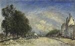 Johan Barthold Jongkind  - Bilder Gemälde - The Boulevard de Port-Royal, Paris