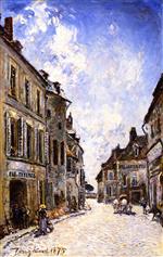 Johan Barthold Jongkind  - Bilder Gemälde - The Rue Saint-Genest in Nevers
