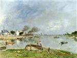 Johan Barthold Jongkind  - Bilder Gemälde - The Seine at Charenton