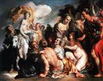 Jacob Jordaens - Bilder Gemälde - Abduction of Europa