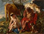 Jacob Jordaens - Bilder Gemälde - Merkur und Argus