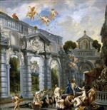 Jacob Jordaens - Bilder Gemälde - Nymphs at the Fountain of Love