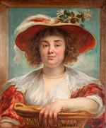 Jacob Jordaens  - Bilder Gemälde - Portrait of the artist's daughter Elizabeth