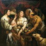 Jacob Jordaens  - Bilder Gemälde - The Death of Cleopatra