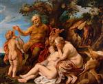 Jacob Jordaens  - Bilder Gemälde - The Education of Jupiter