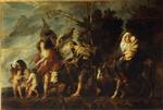 Jacob Jordaens  - Bilder Gemälde - The Flight into Egypt