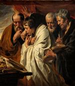 Jacob Jordaens  - Bilder Gemälde - The Four Evangelists
