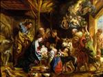 Jacob Jordaens  - Bilder Gemälde - The Nativity