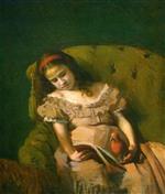 Iwan Nikolajewitsch Kramskoi - Bilder Gemälde - Girl with a Book