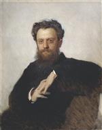 Iwan Nikolajewitsch Kramskoi - Bilder Gemälde - Portrait of Adrian Viktorovich Prakhov
