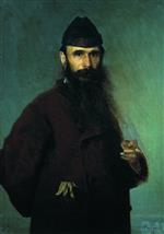 Iwan Nikolajewitsch Kramskoi  - Bilder Gemälde - Portrait of Painter Alexander Litovchenko