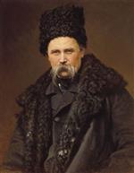 Iwan Nikolajewitsch Kramskoi  - Bilder Gemälde - Portrait of Poet Taras Shevchenko
