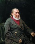 Iwan Nikolajewitsch Kramskoi  - Bilder Gemälde - Portrait of Writer Sergei Aksakov