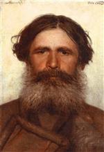 Iwan Nikolajewitsch Kramskoi  - Bilder Gemälde - The Portrait of a Peasant