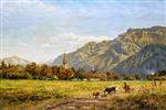 Benjamin Williams Leader - Bilder Gemälde - A Fine Autumn Day at Interlaken