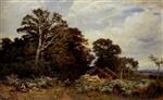 Benjamin Williams Leader - Bilder Gemälde - A Surrey Woodland