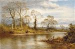 Benjamin Williams Leader - Bilder Gemälde - An English River in Autumn