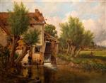 Benjamin Williams Leader - Bilder Gemälde - An Old Mill, near Worcester