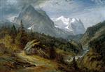 Benjamin Williams Leader  - Bilder Gemälde - Autumn in Switzerland
