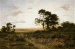 Benjamin Williams Leader  - Bilder Gemälde - Evening on a Surrey Common