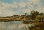 Benjamin Williams Leader  - Bilder Gemälde - Goring Church on the Thames